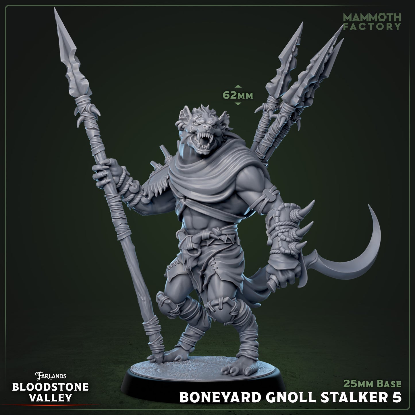 Boneyard Gnoll Stalkers | D&D Miniature