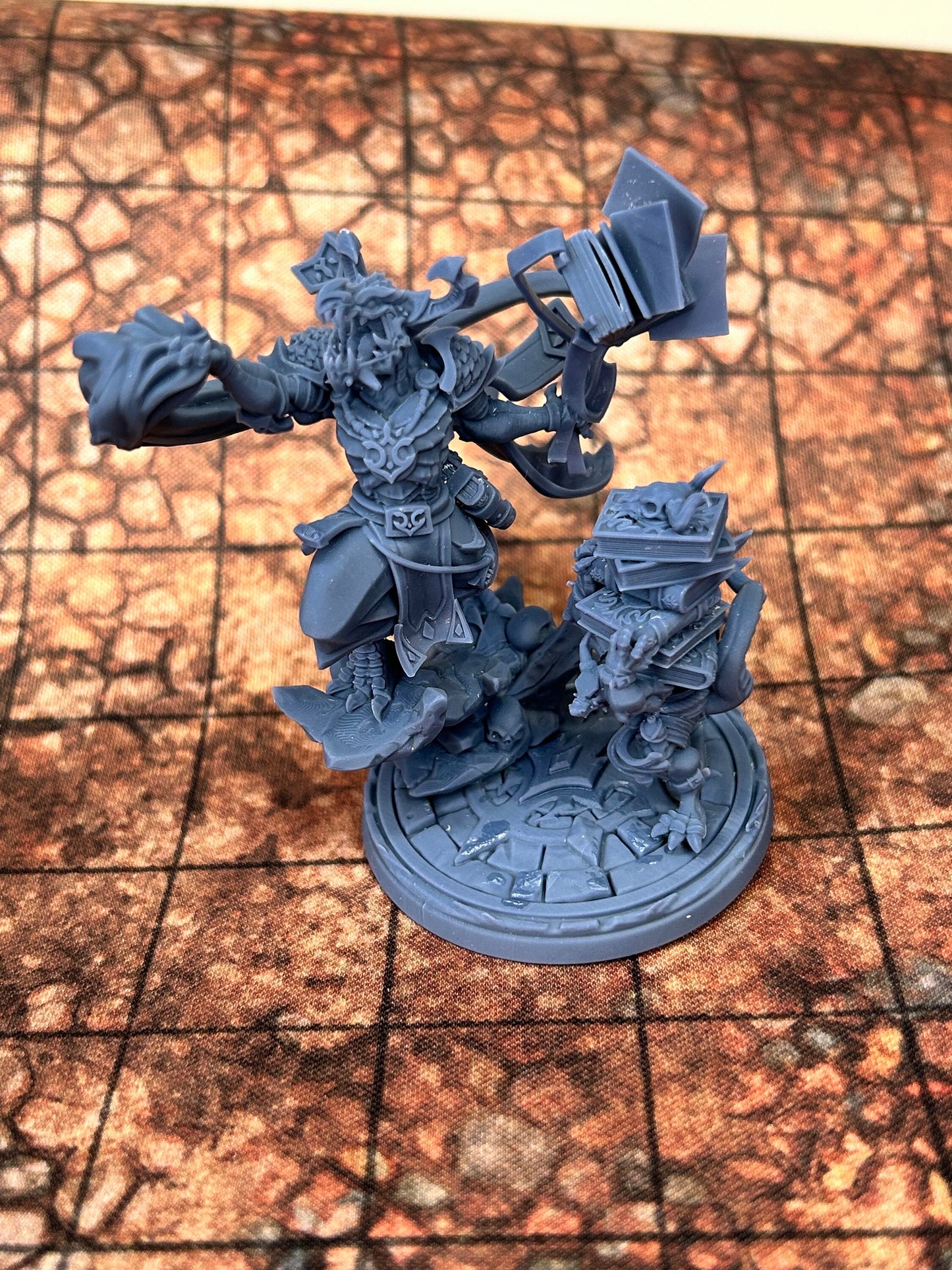 Rongur, Son of the Wyrm | RPG Miniature for Dungeons and Dragons|Pathfinder|Tabletop Wargaming | Dragonborn Miniature | Cast N Play