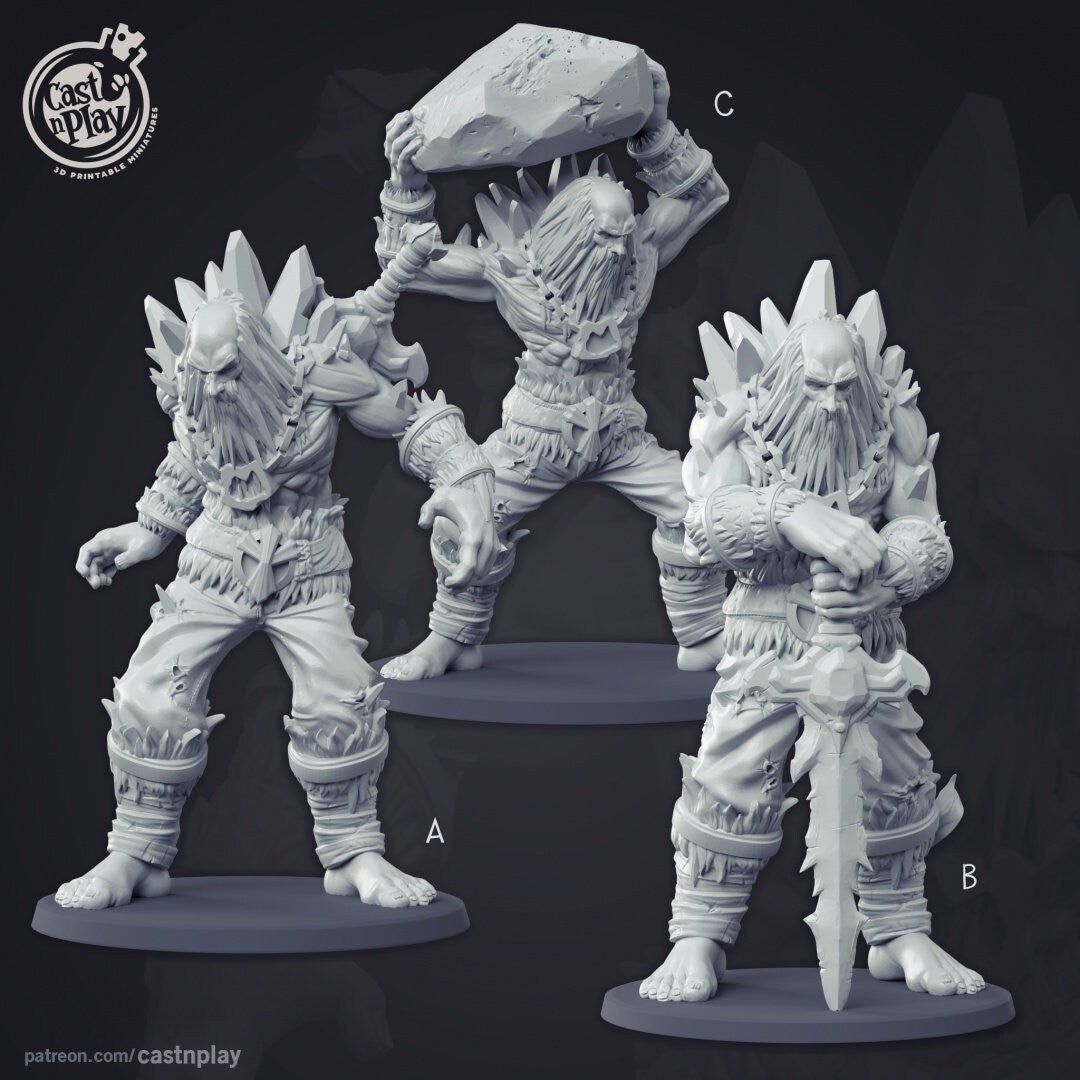 Frost Giant | RPG Miniature for Dungeons and Dragons|Pathfinder|Tabletop | Giant Miniature | Cast N Play