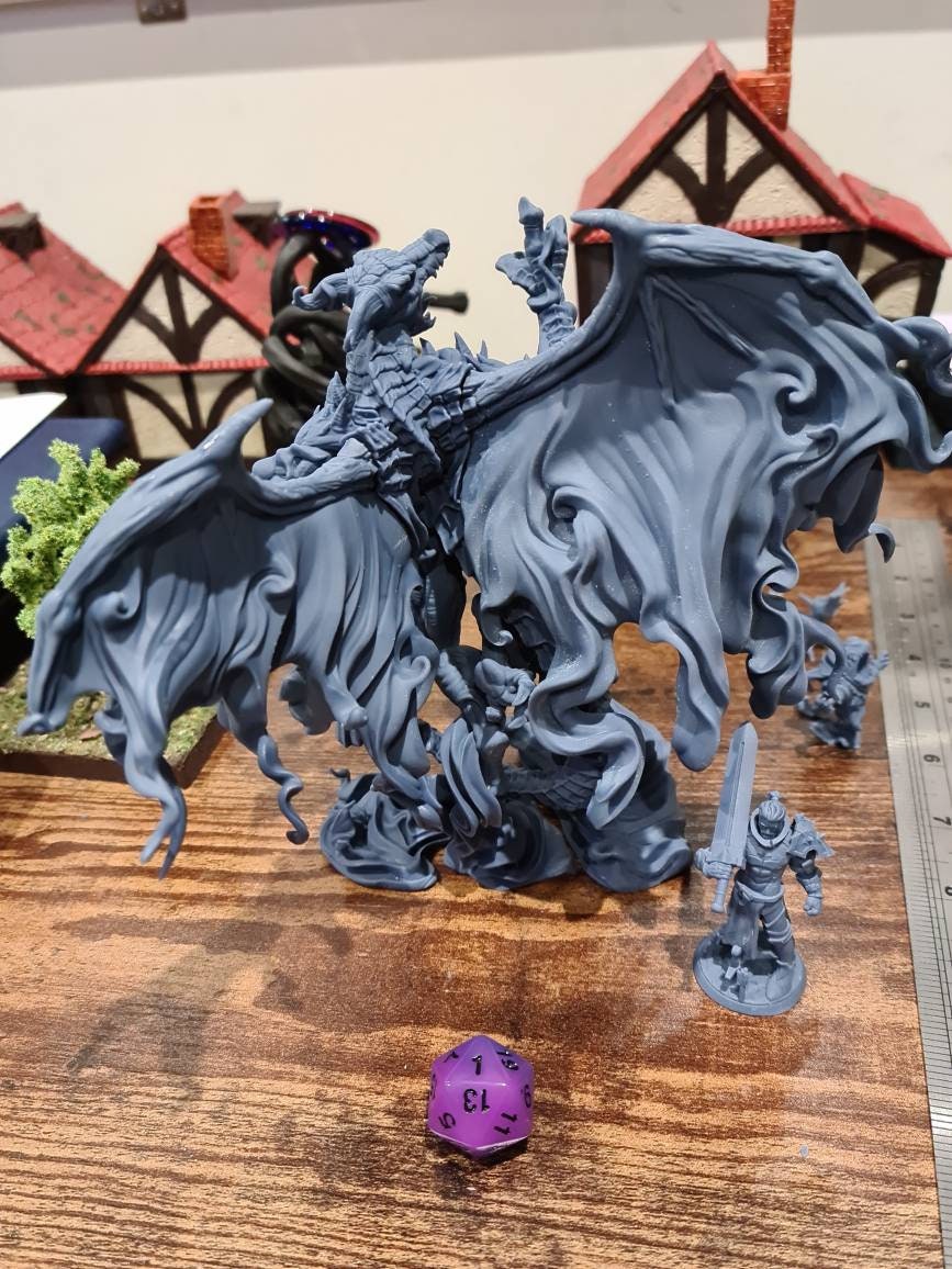 Dragon Specter | RPG Miniature for Dungeons and Dragons|Pathfinder|Tabletop Wargaming | Dragon Miniature | Cast N Play