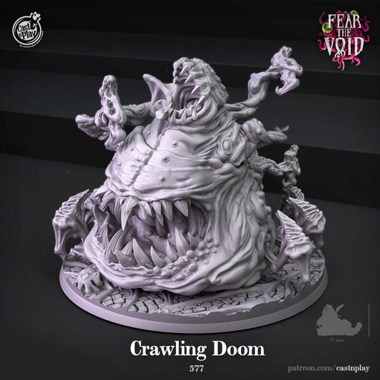 Crawling Doom | RPG Miniature for Dungeons and Dragons|Pathfinder|Tabletop Wargaming | Monster Miniature | Cast N Play