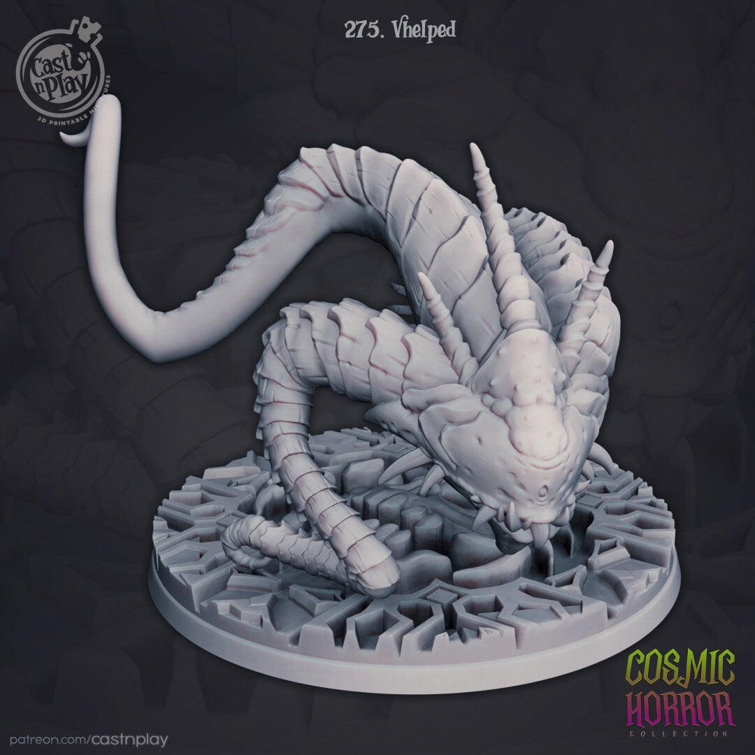 Vhelped | RPG Miniature for Dungeons and Dragons|Pathfinder|Tabletop Wargaming | Demon Miniature | Cast N Play