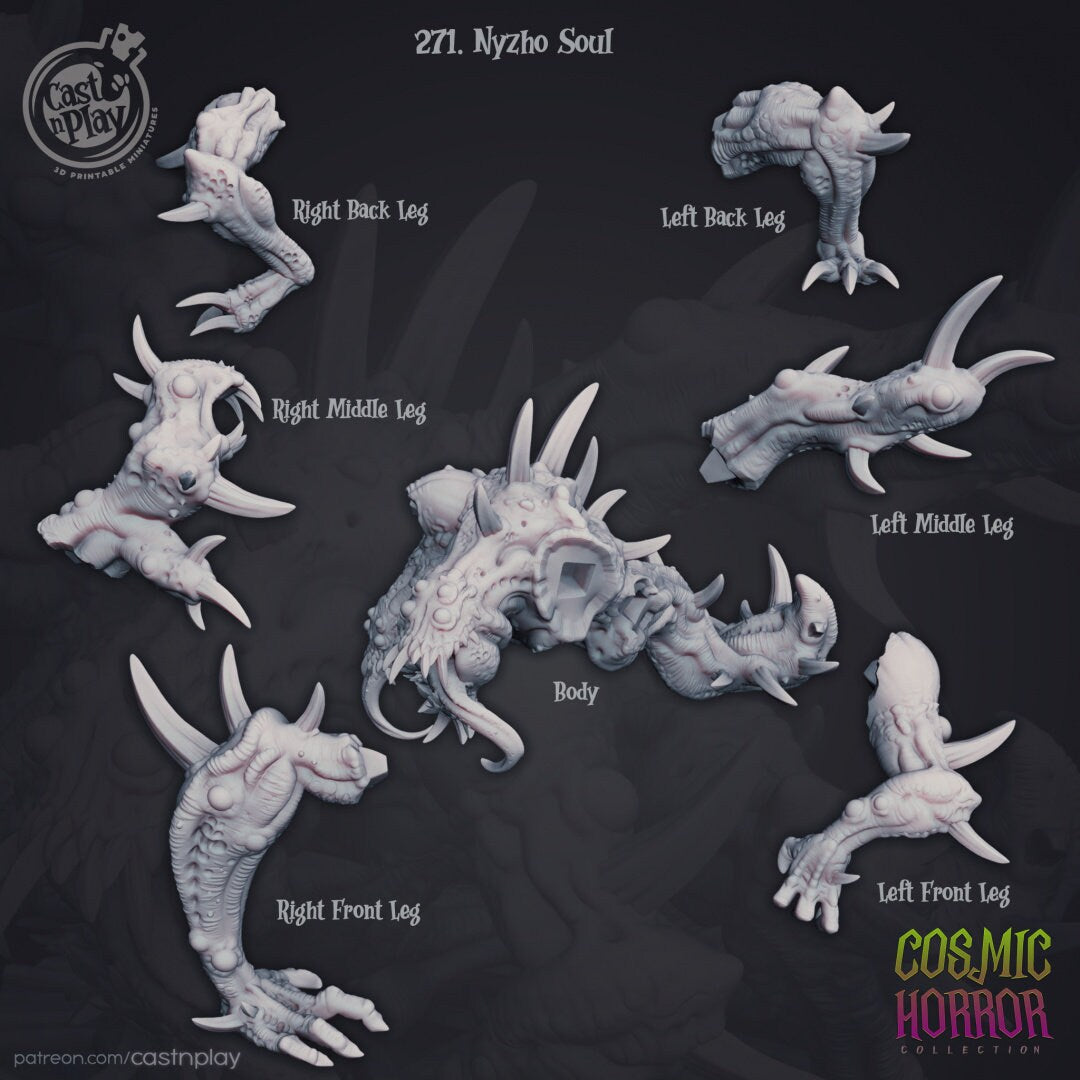 Nyzo Soul | RPG Miniature for Dungeons and Dragons|Pathfinder|Tabletop Wargaming | Demon Miniature | Cast N Play
