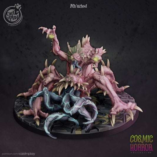 Mh'Azhod | RPG Miniature for Dungeons and Dragons|Pathfinder|Tabletop Wargaming | Demon Miniature | Cast N Play