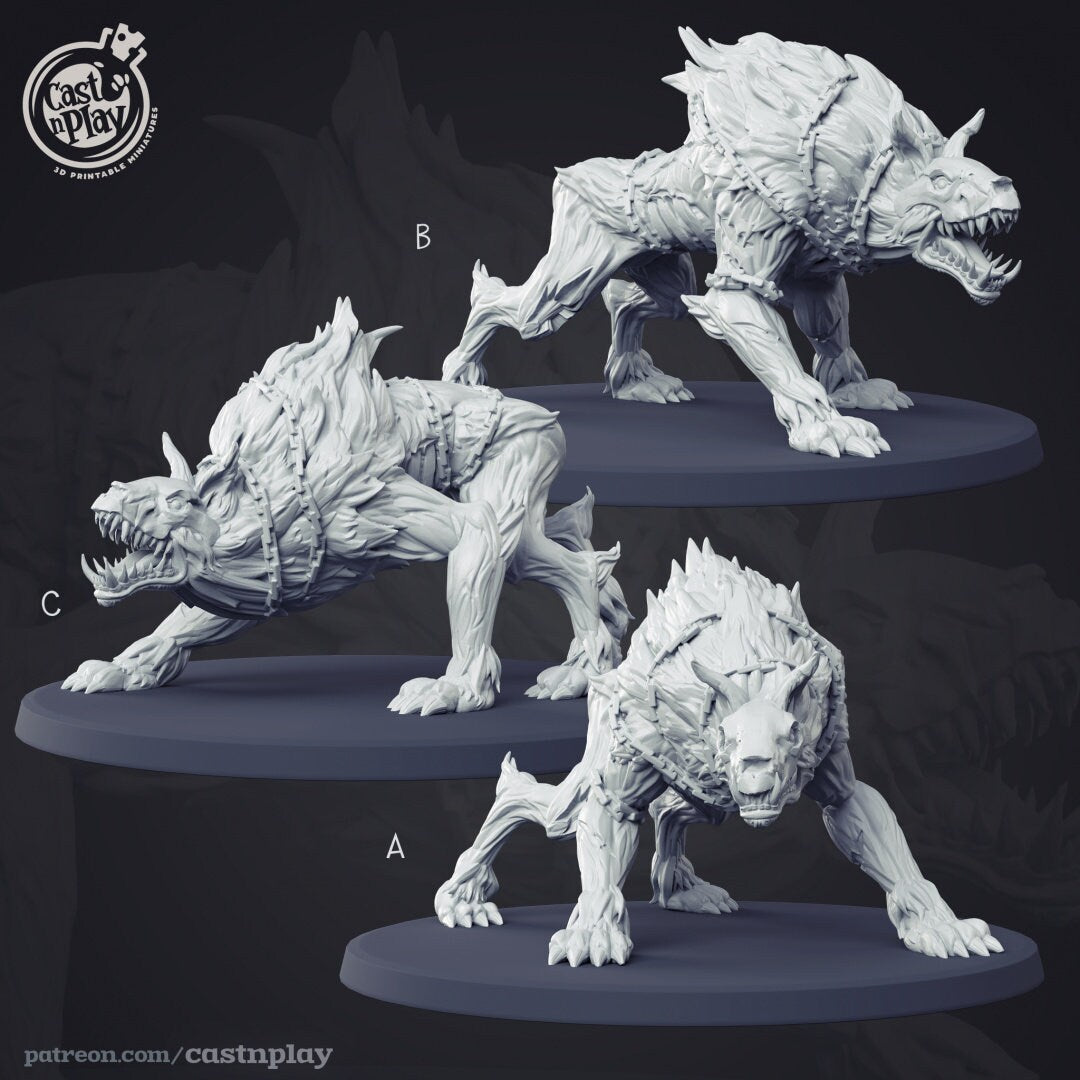 Garm | RPG Miniature for Dungeons and Dragons|Pathfinder|Tabletop Wargaming | Miniature | Cast N Play