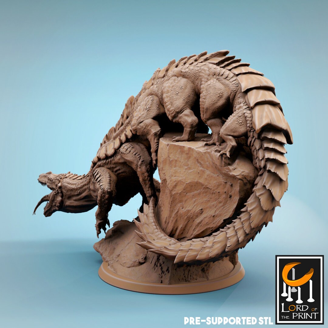 Young Behir | RPG Miniature for Dungeons and Dragons|Pathfinder|Tabletop Wargaming | Monster Miniature | Lord of the Print