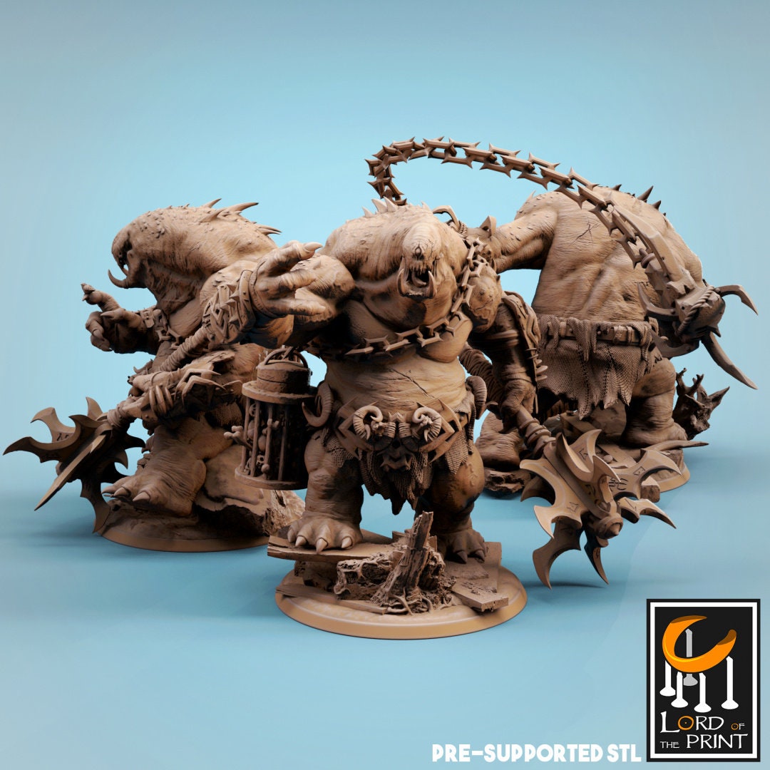 Infernum Cyclops | RPG Miniature for Dungeons and Dragons|Pathfinder|Tabletop Wargaming | Mounted Miniature | Lord of the Print