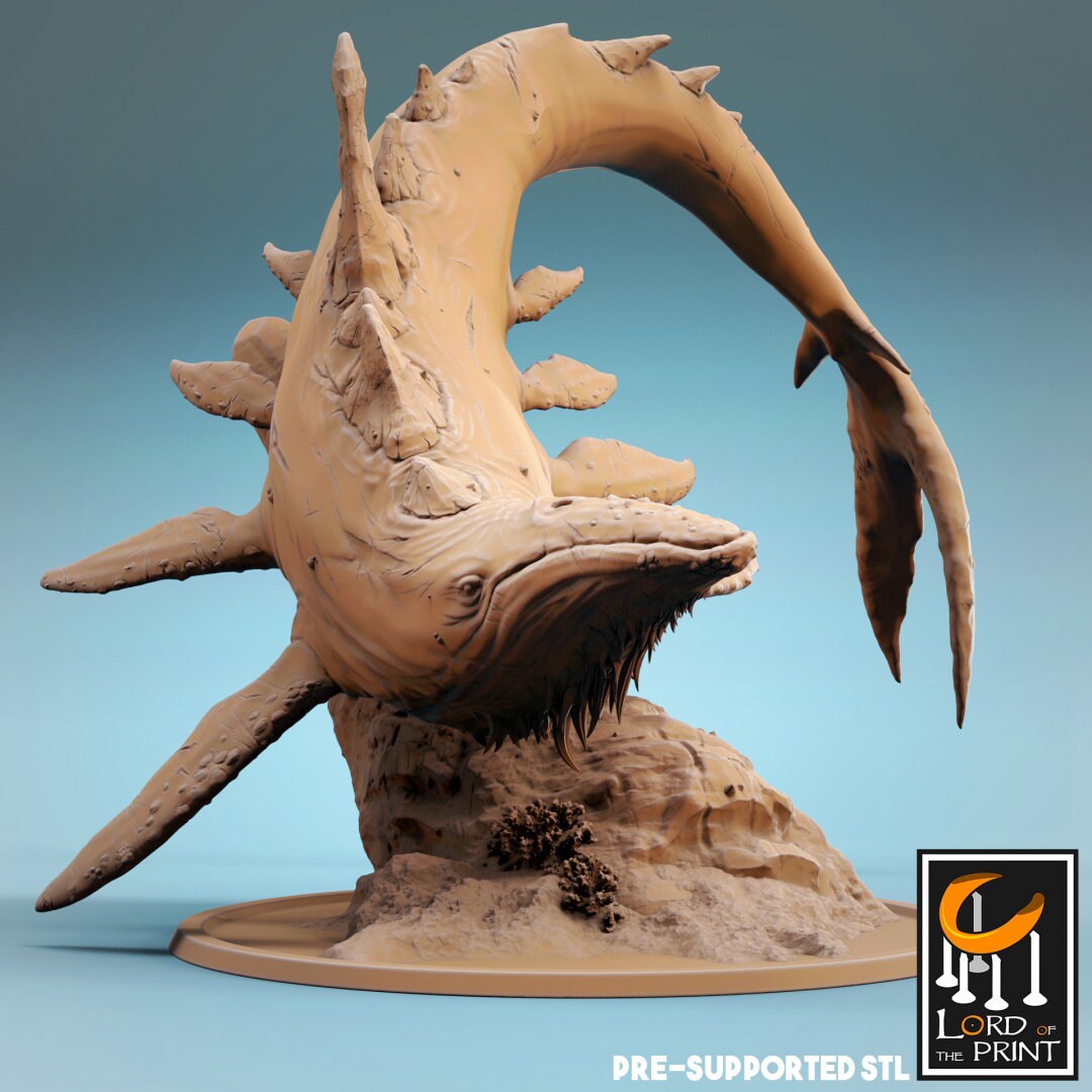 Bearded Whales | RPG Miniature for Dungeons and Dragons|Pathfinder|Tabletop Wargaming | Mounted Miniature | Lord of the Print