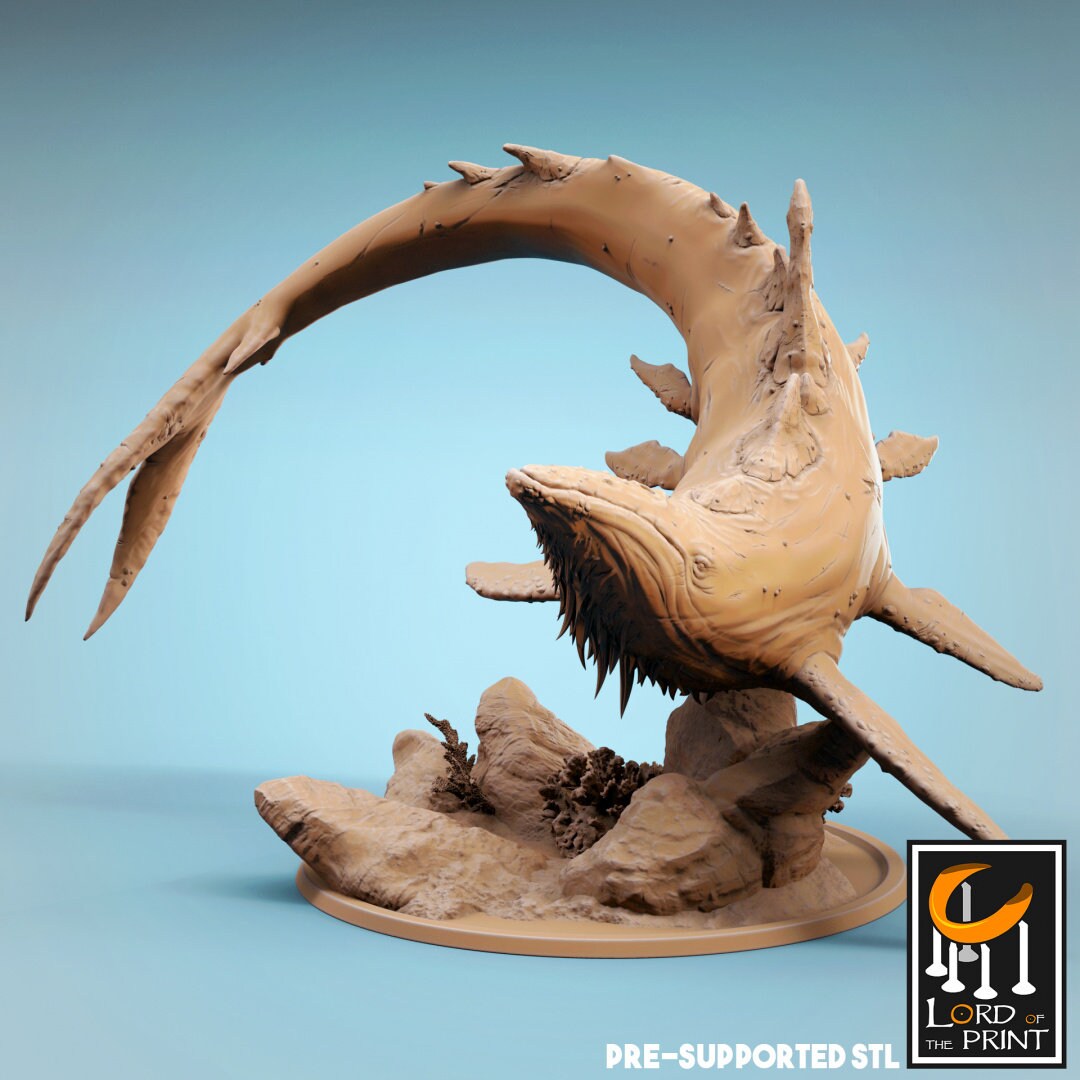 Bearded Whales | RPG Miniature for Dungeons and Dragons|Pathfinder|Tabletop Wargaming | Mounted Miniature | Lord of the Print