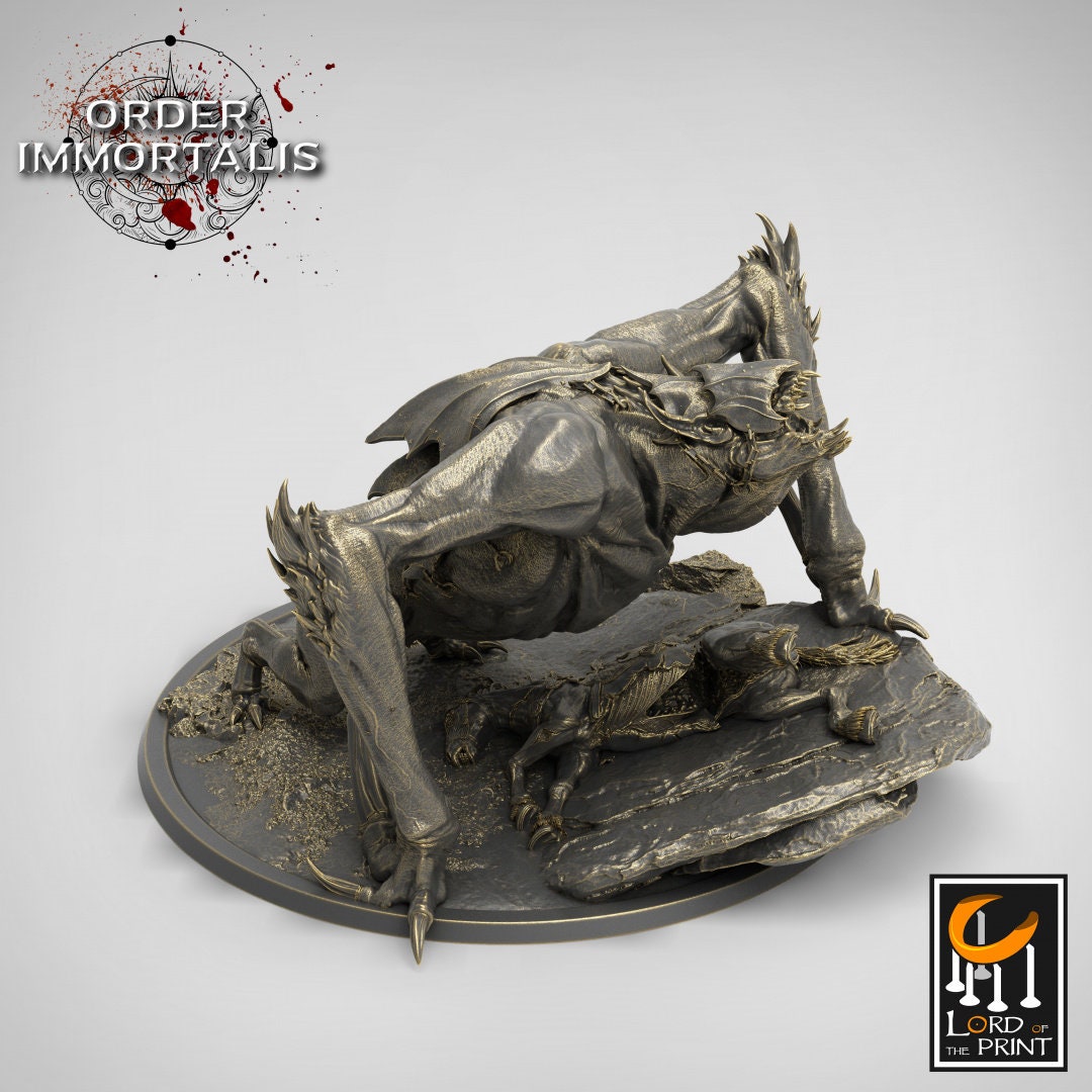 Crawling Bat | RPG Miniature for Dungeons and Dragons|Pathfinder|Tabletop Wargaming | Monster Miniature | Lord of the Print