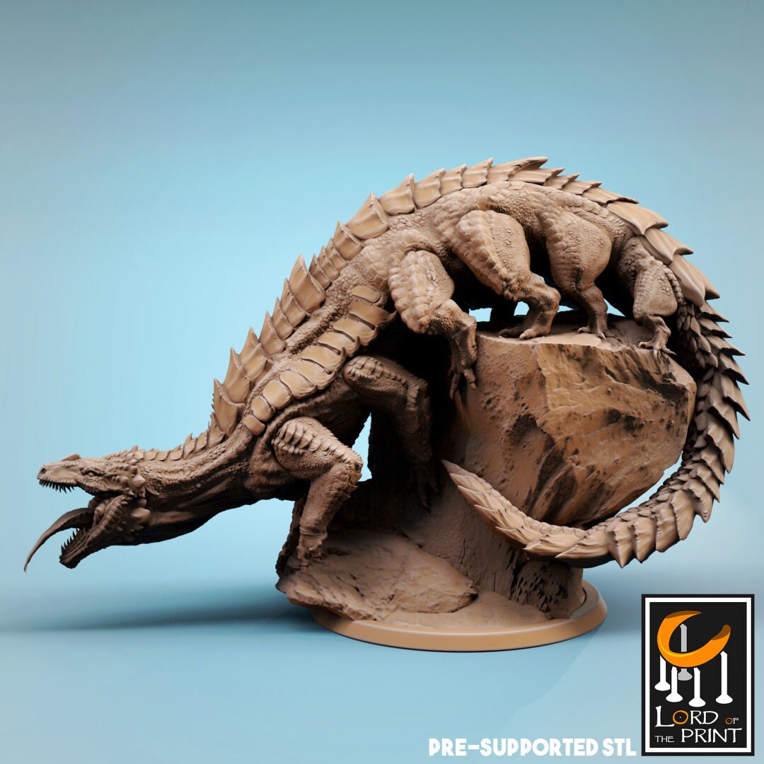 Young Behir | RPG Miniature for Dungeons and Dragons|Pathfinder|Tabletop Wargaming | Monster Miniature | Lord of the Print
