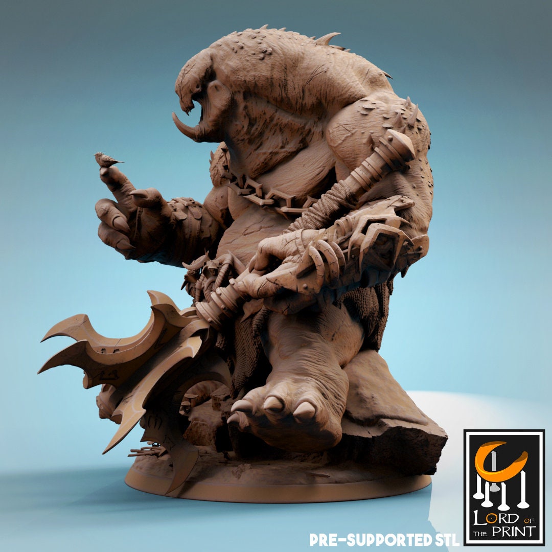 Infernum Cyclops | RPG Miniature for Dungeons and Dragons|Pathfinder|Tabletop Wargaming | Mounted Miniature | Lord of the Print