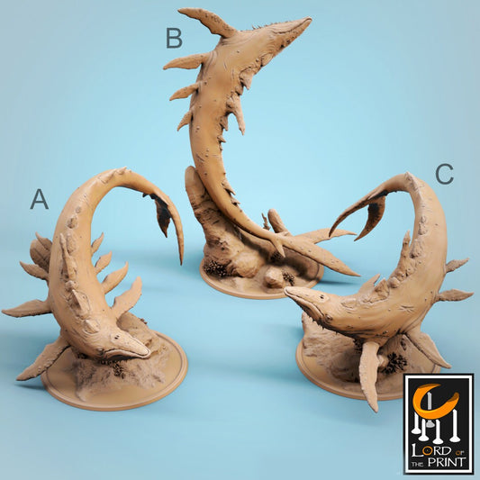 Bearded Whales | RPG Miniature for Dungeons and Dragons|Pathfinder|Tabletop Wargaming | Mounted Miniature | Lord of the Print
