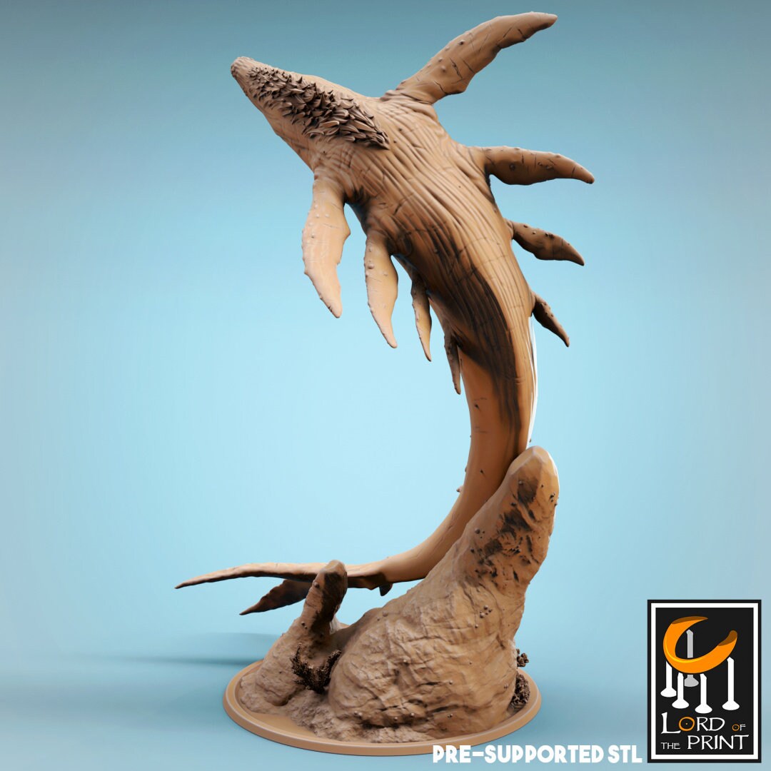 Bearded Whales | RPG Miniature for Dungeons and Dragons|Pathfinder|Tabletop Wargaming | Mounted Miniature | Lord of the Print