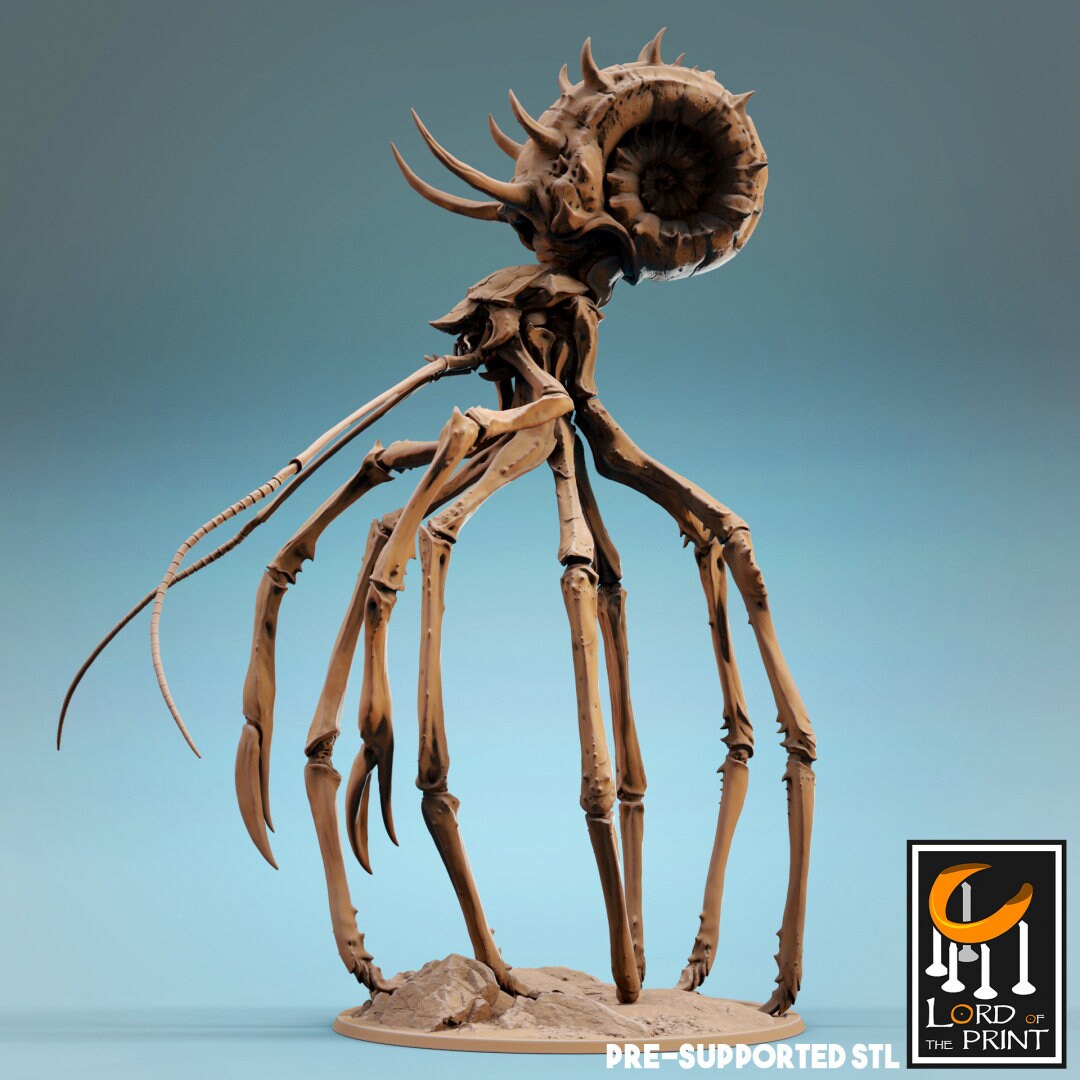 Crab Wader | RPG Miniature for Dungeons and Dragons|Pathfinder|Tabletop Wargaming | Mounted Miniature | Lord of the Print