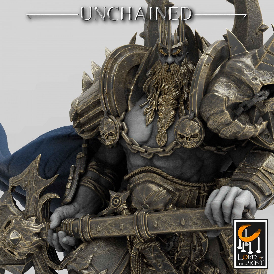 King Olaf and Guards | RPG Miniature for Dungeons and Dragons|Pathfinder|Tabletop Wargaming | Humanoid Miniature | Lord of the Print