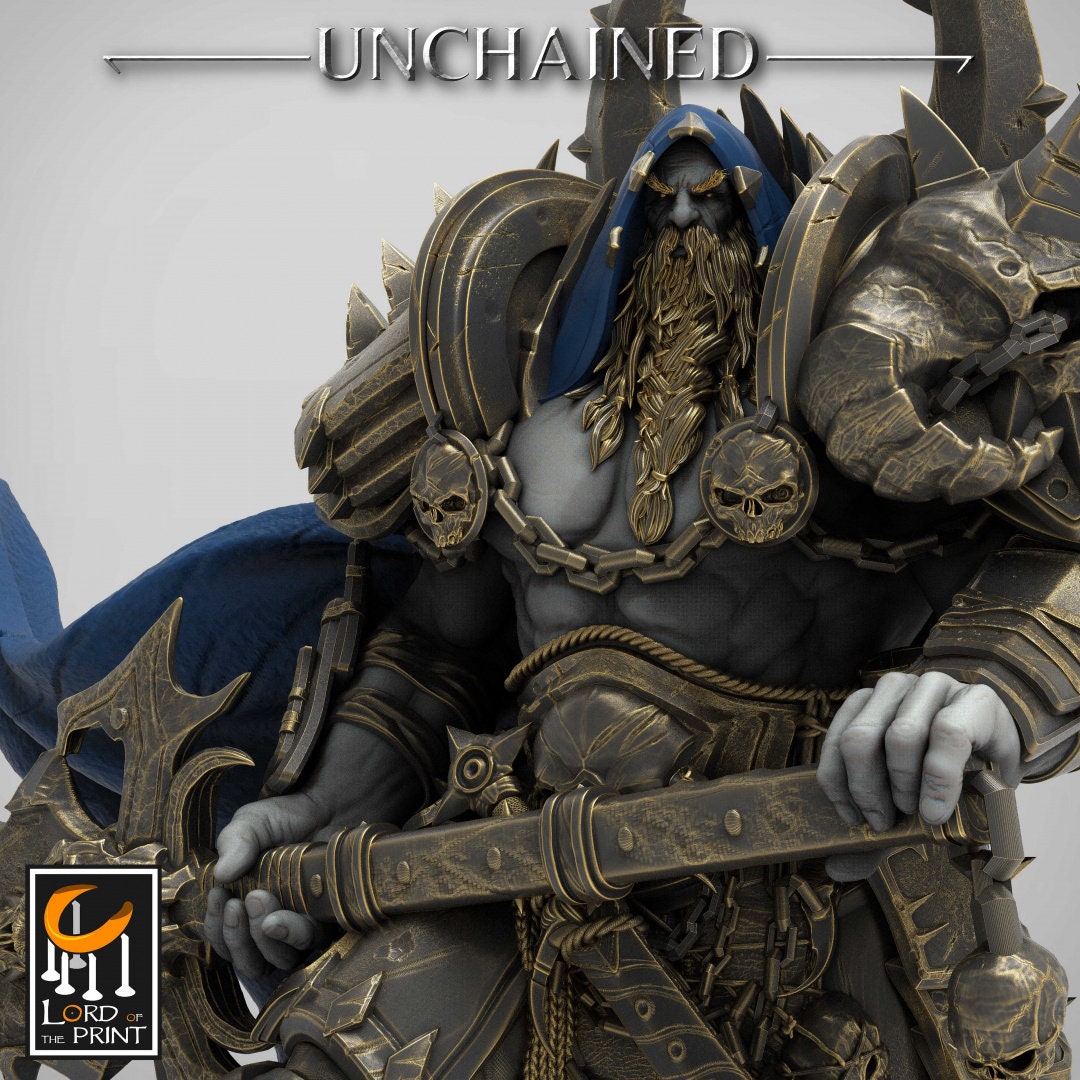 King Olaf and Guards | RPG Miniature for Dungeons and Dragons|Pathfinder|Tabletop Wargaming | Humanoid Miniature | Lord of the Print