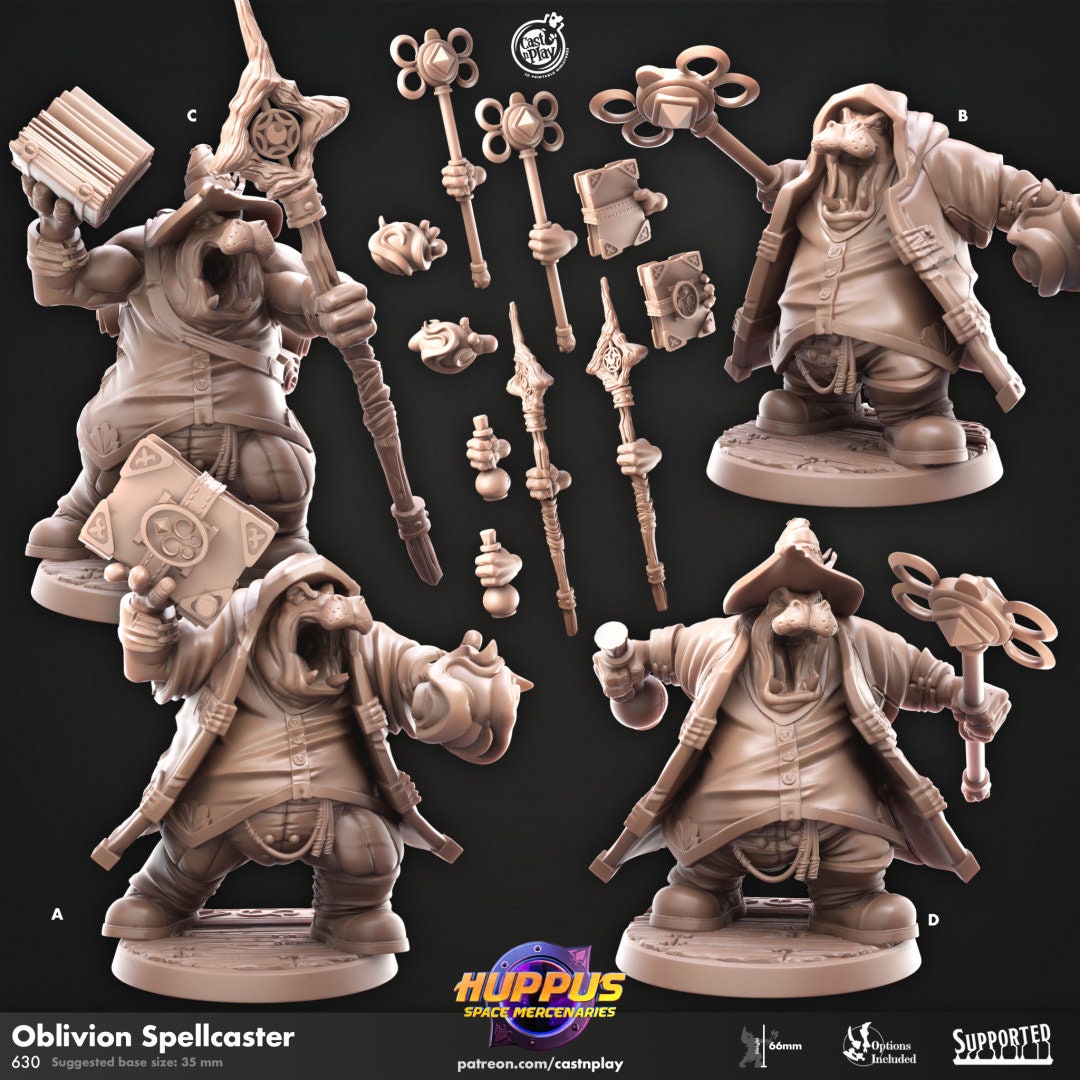Huppus Space Mercenaries - Part 1 | RPG Miniature for Dungeons and Dragons|Pathfinder|Tabletop Wargaming | Humanoid Miniature | Cast N Play