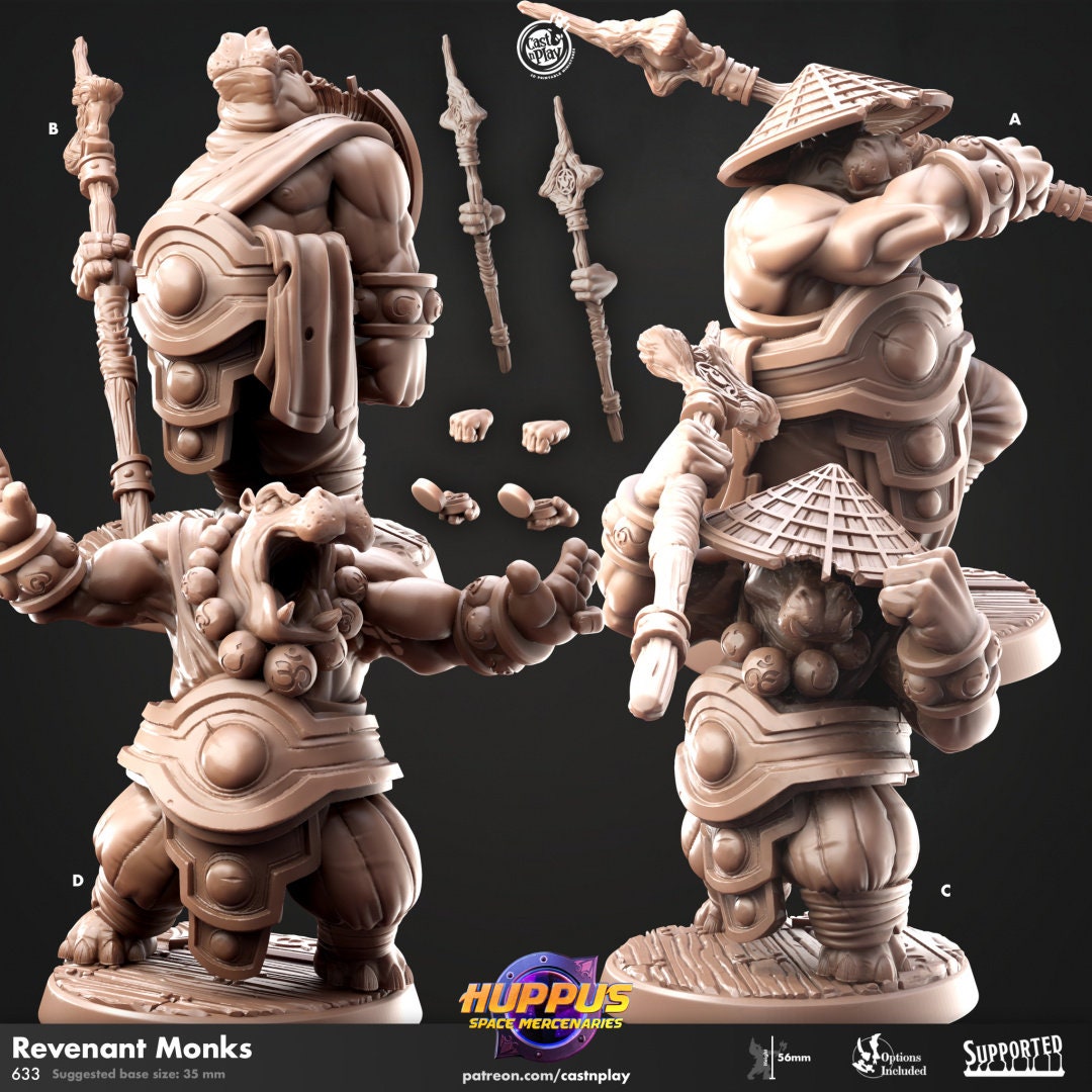 Huppus Space Mercenaries - Part 2 | RPG Miniature for Dungeons and Dragons|Pathfinder|Tabletop Wargaming | Humanoid Miniature | Cast N Play