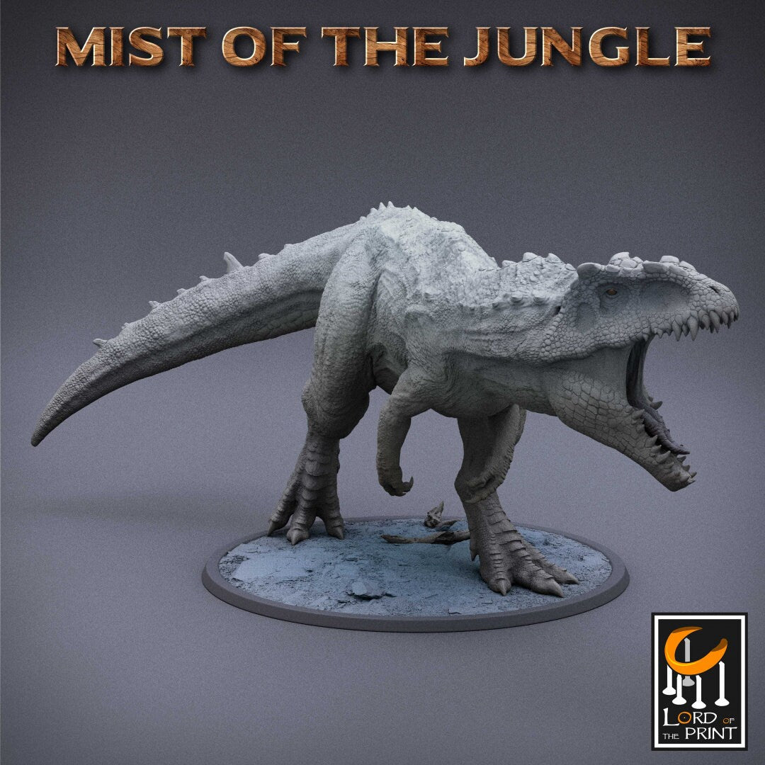 Giganotosaurus Bonebreaker | RPG Miniature for Dungeons and Dragons|Pathfinder|Tabletop Wargaming | Dinosaur Miniature | Lord of the Print