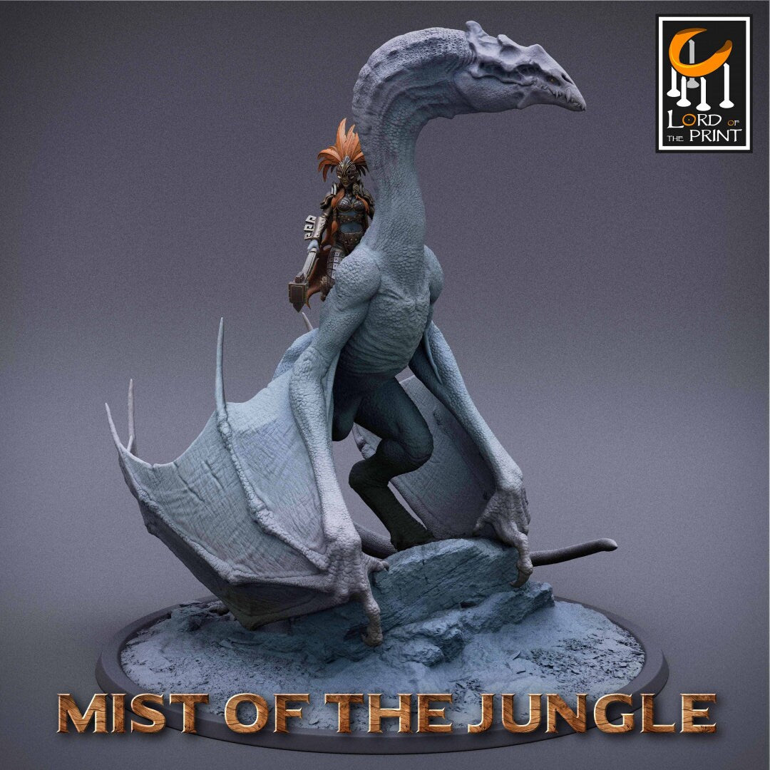 Amazon General | RPG Miniature for Dungeons and Dragons|Pathfinder|Tabletop Wargaming | Dinosaur Miniature | Lord of the Print