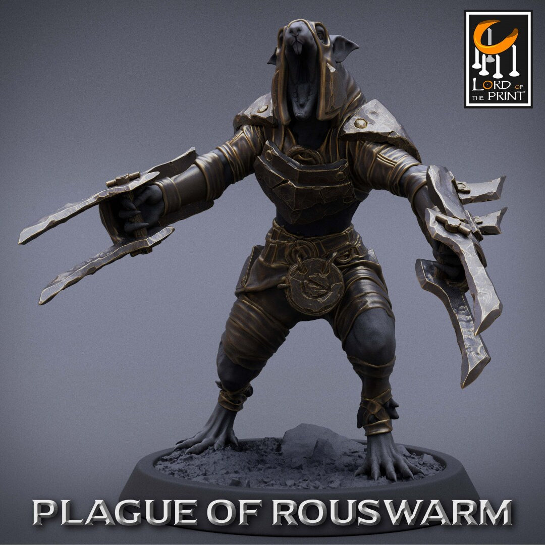 Rat Rogues | RPG Miniature for Dungeons and Dragons|Pathfinder|Tabletop Wargaming | Humanoid Miniature | Lord of the Print