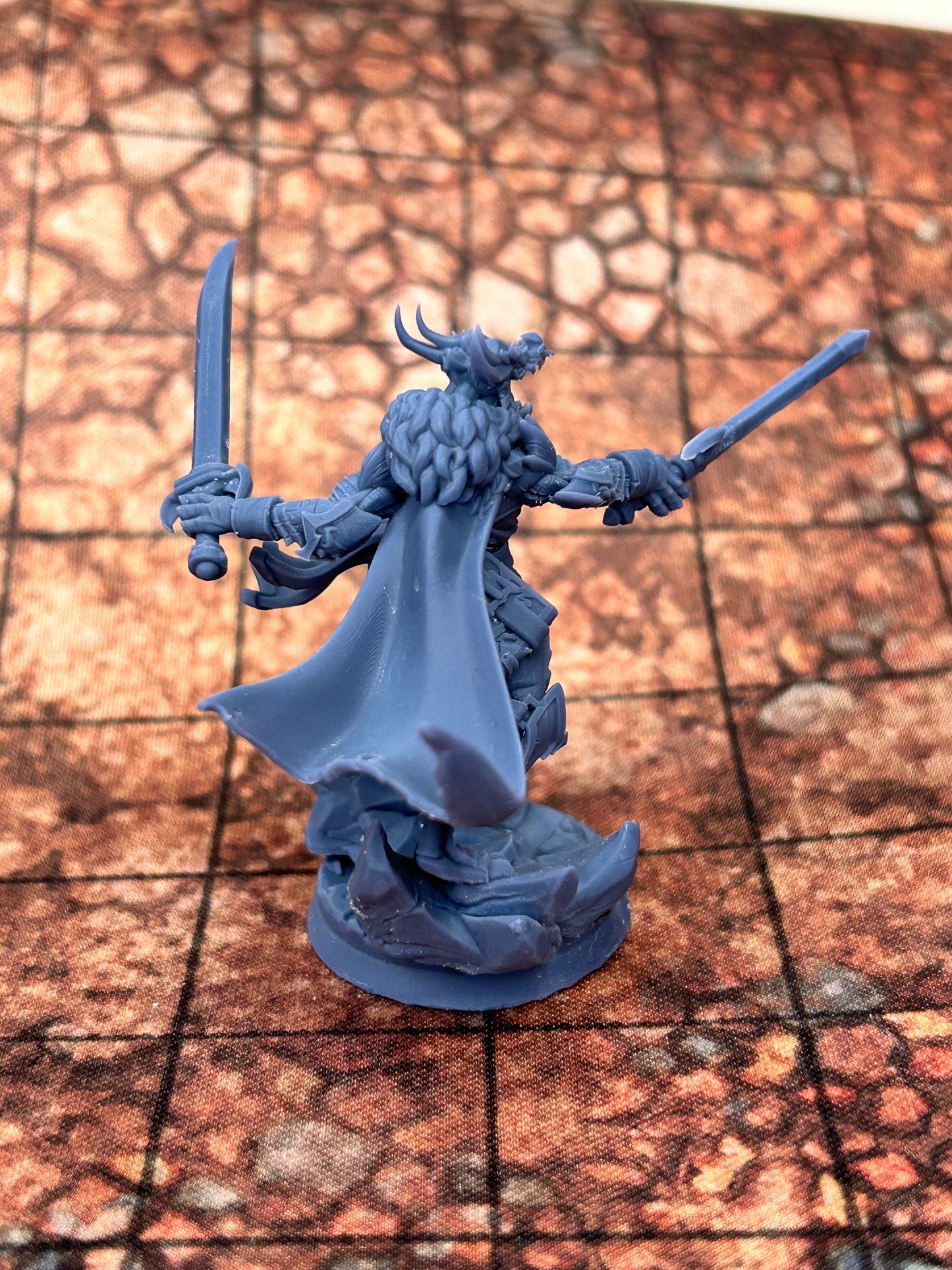 Gruff Ho Megas, Pyre Lady | RPG Miniature for Dungeons and Dragons|Pathfinder|Tabletop Wargaming | Dragonborn Miniature | Cast N Play