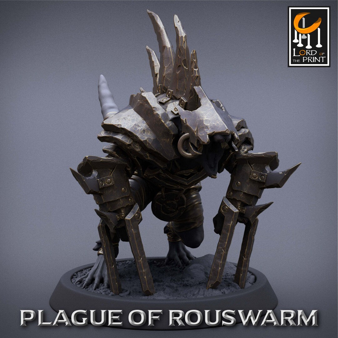 Rat Berserkers | RPG Miniature for Dungeons and Dragons|Pathfinder|Tabletop Wargaming | Humanoid Miniature | Lord of the Print