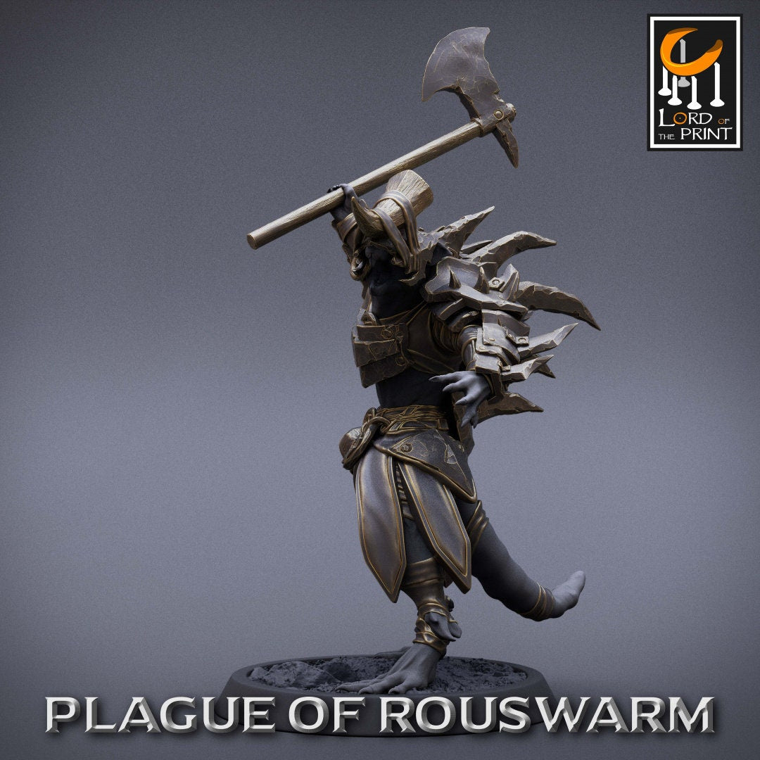 Rat Warriors | RPG Miniature for Dungeons and Dragons|Pathfinder|Tabletop Wargaming | Humanoid Miniature | Lord of the Print