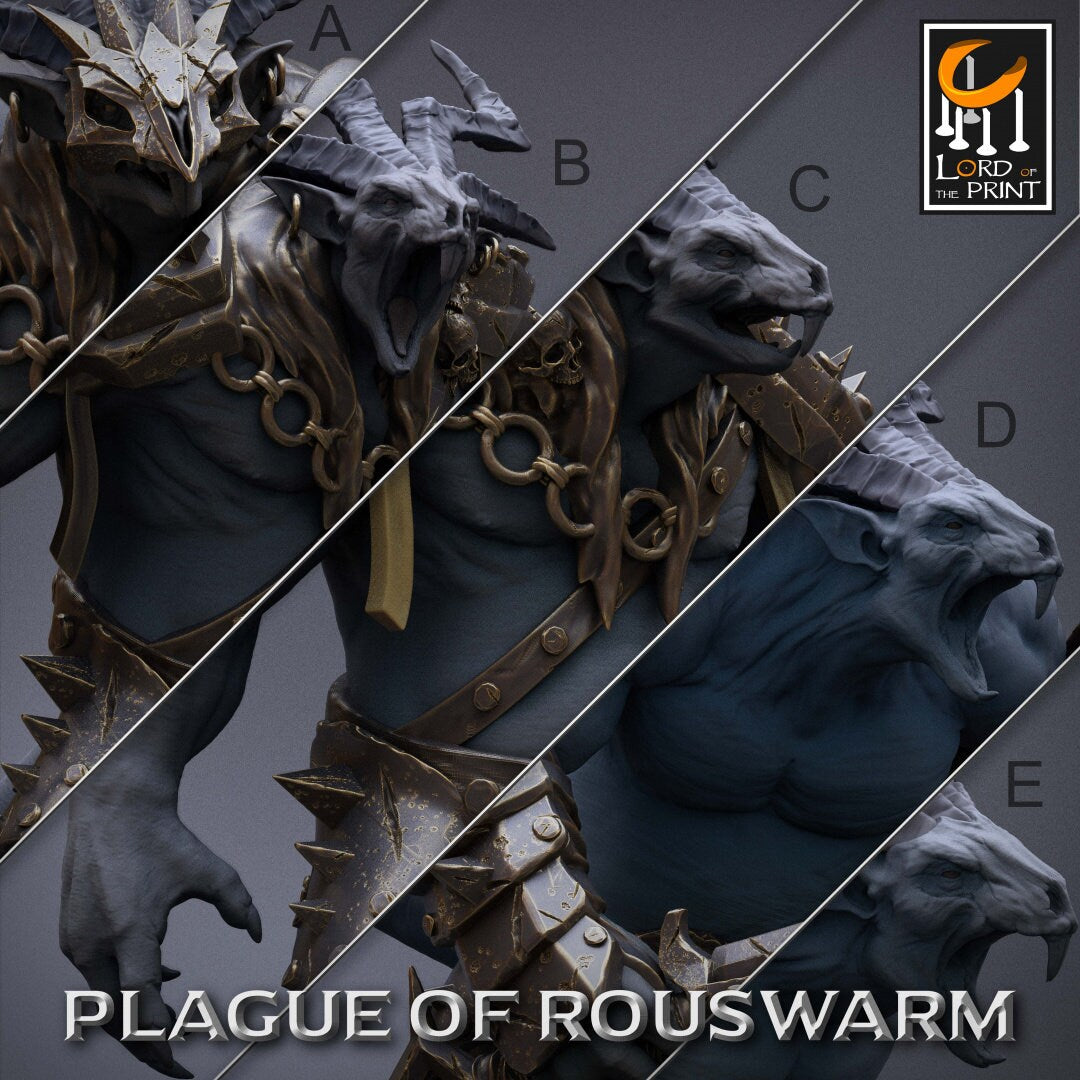 Heavy Rats | RPG Miniature for Dungeons and Dragons|Pathfinder|Tabletop Wargaming | Humanoid Miniature | Lord of the Print