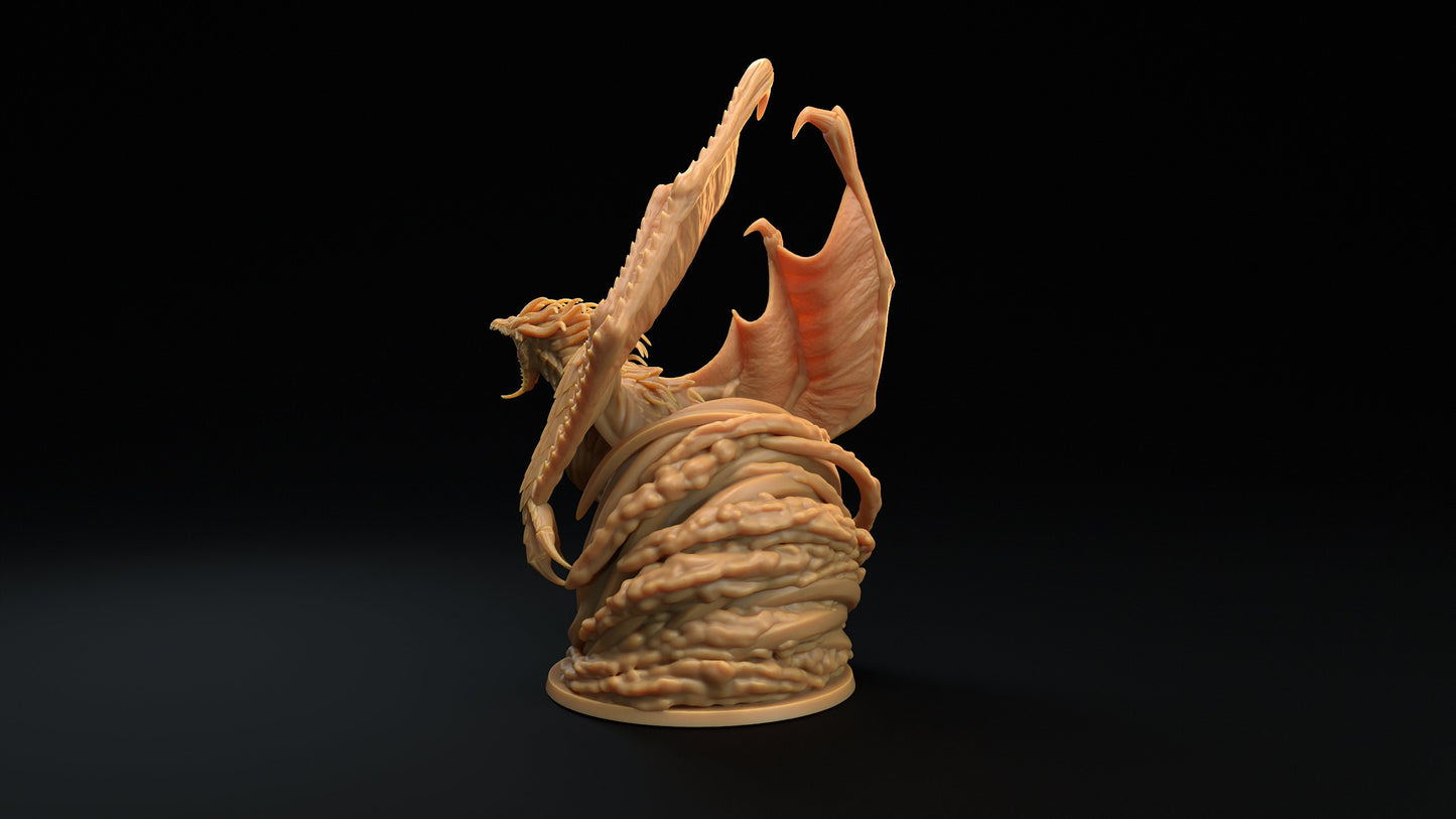 Black Hole Dragon | RPG Miniature for Dungeons and Dragons|Pathfinder|Tabletop Wargaming | Dragon Miniature | Dragon Trappers Lodge
