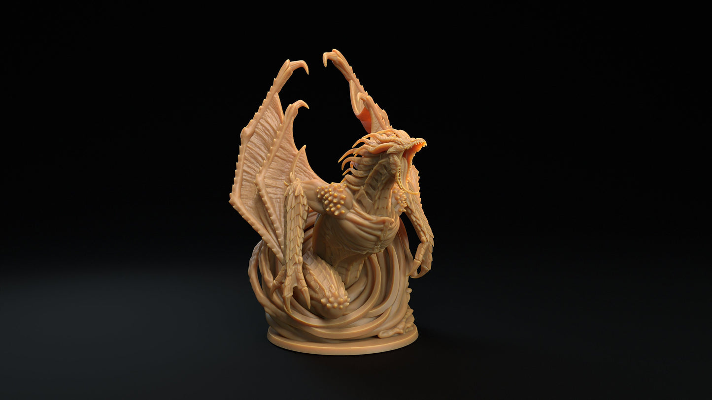Black Hole Dragon | RPG Miniature for Dungeons and Dragons|Pathfinder|Tabletop Wargaming | Dragon Miniature | Dragon Trappers Lodge