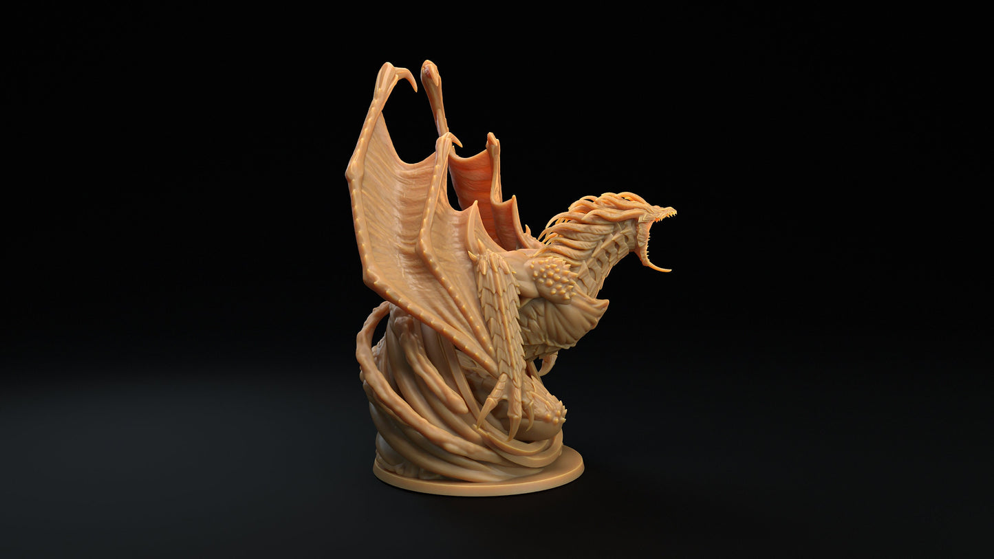 Black Hole Dragon | RPG Miniature for Dungeons and Dragons|Pathfinder|Tabletop Wargaming | Dragon Miniature | Dragon Trappers Lodge