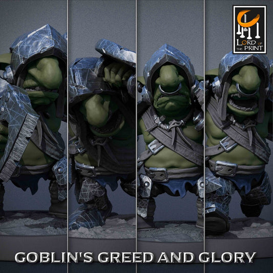 Goblin Warriors | RPG Miniature for Dungeons and Dragons|Pathfinder|Tabletop Wargaming | Goblin Miniature | Lord of the Print