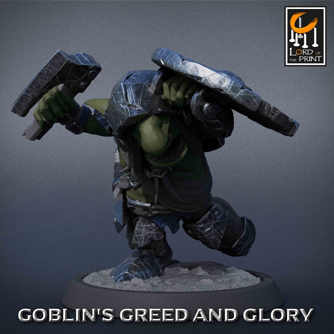 Goblin Warriors | RPG Miniature for Dungeons and Dragons|Pathfinder|Tabletop Wargaming | Goblin Miniature | Lord of the Print