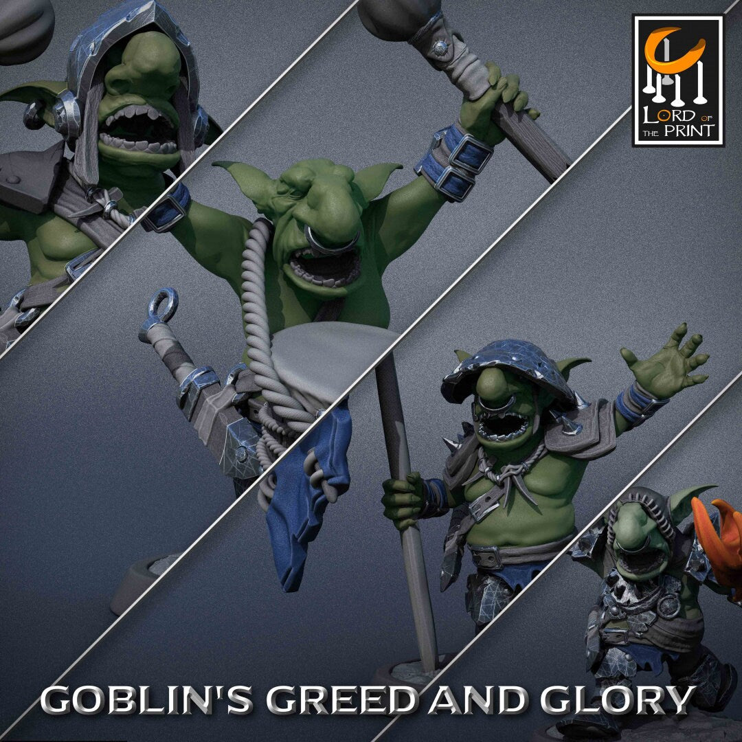 Goblin Support | RPG Miniature for Dungeons and Dragons|Pathfinder|Tabletop Wargaming | Goblin Miniature | Lord of the Print