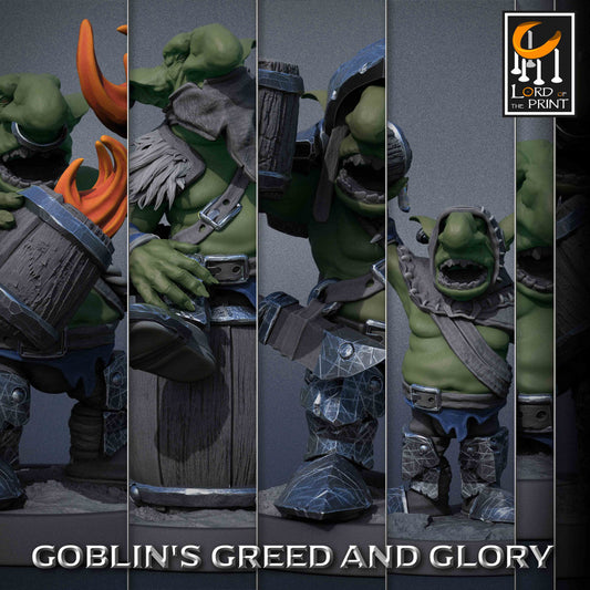 Goblin Party | RPG Miniature for Dungeons and Dragons|Pathfinder|Tabletop Wargaming | Goblin Miniature | Lord of the Print