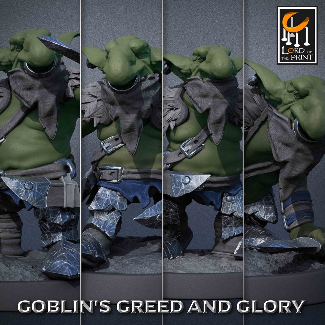 Goblin Rogues | RPG Miniature for Dungeons and Dragons|Pathfinder|Tabletop Wargaming | Goblin Miniature | Lord of the Print