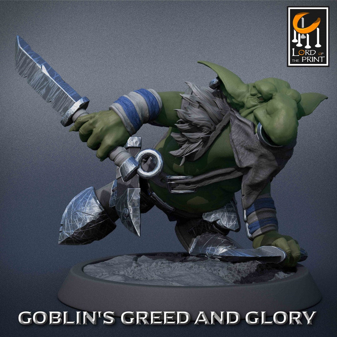 Goblin Rogues | RPG Miniature for Dungeons and Dragons|Pathfinder|Tabletop Wargaming | Goblin Miniature | Lord of the Print