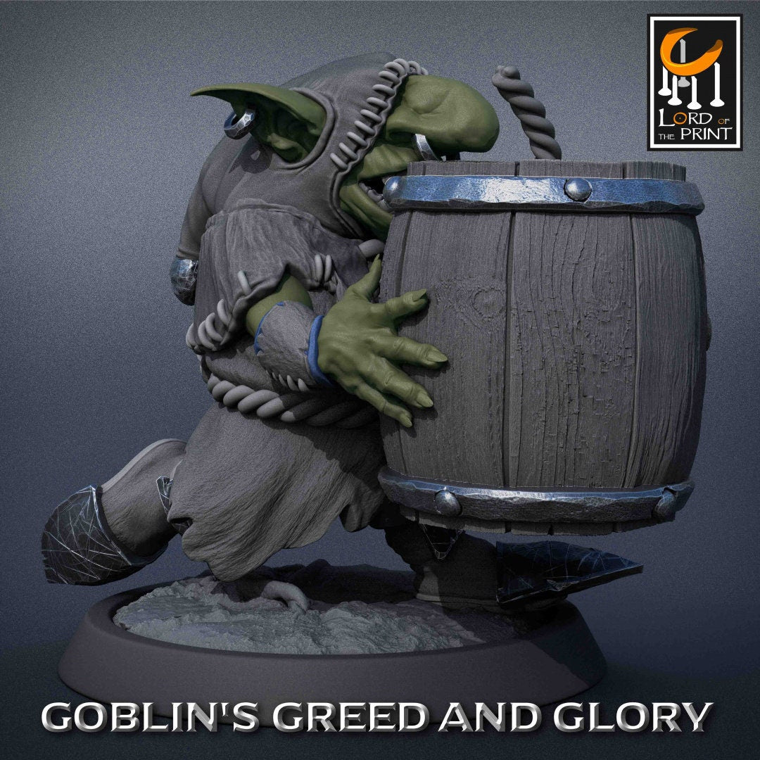 Goblin Monks A | RPG Miniature for Dungeons and Dragons|Pathfinder|Tabletop Wargaming | Goblin Miniature | Lord of the Print