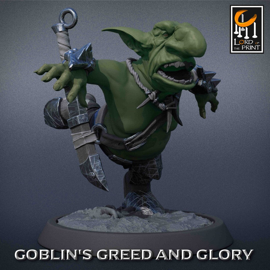 Goblins | RPG Miniature for Dungeons and Dragons|Pathfinder|Tabletop Wargaming | Goblin Miniature | Lord of the Print