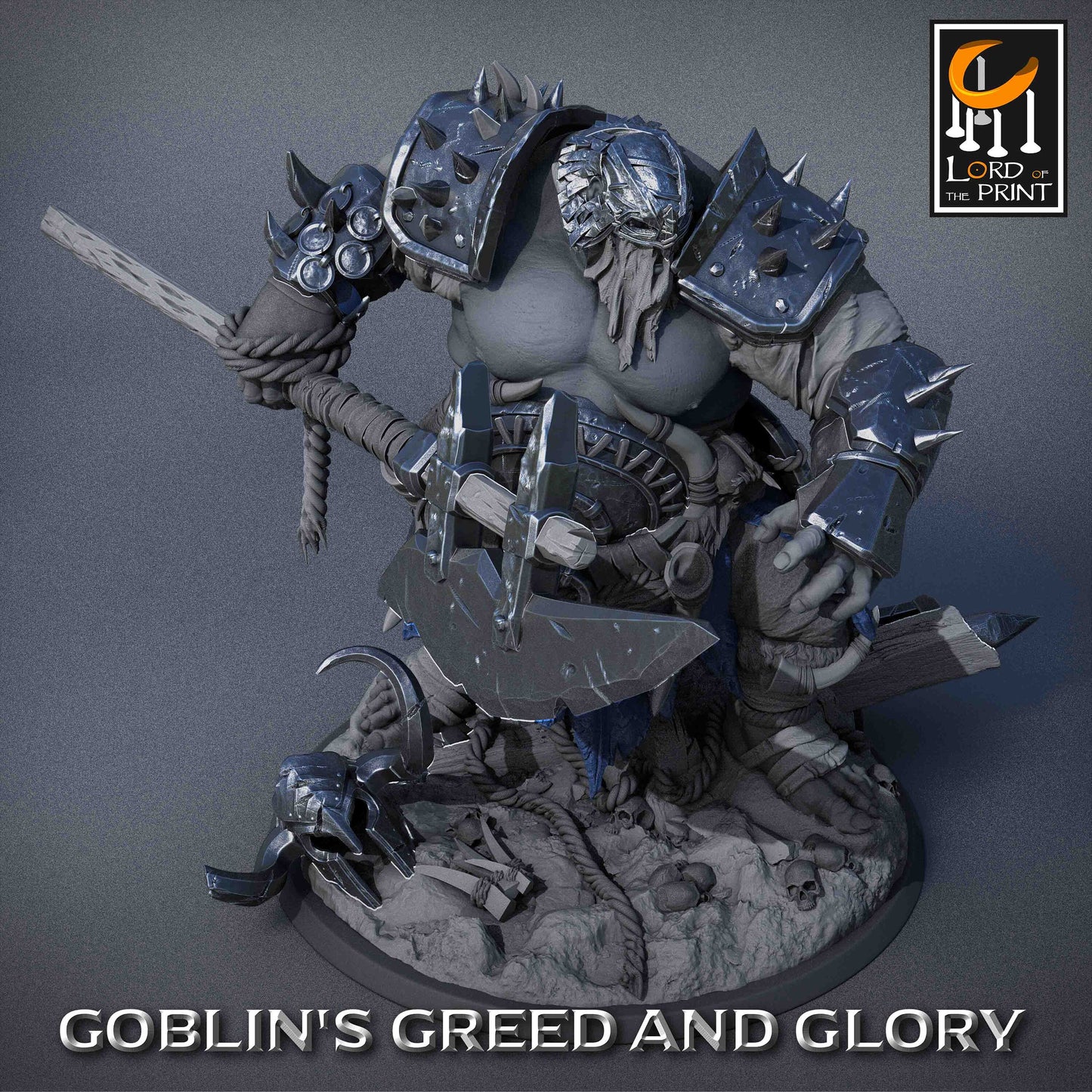 Ogres | RPG Miniature for Dungeons and Dragons|Pathfinder|Tabletop Wargaming | Ogre Miniature | Lord of the Print