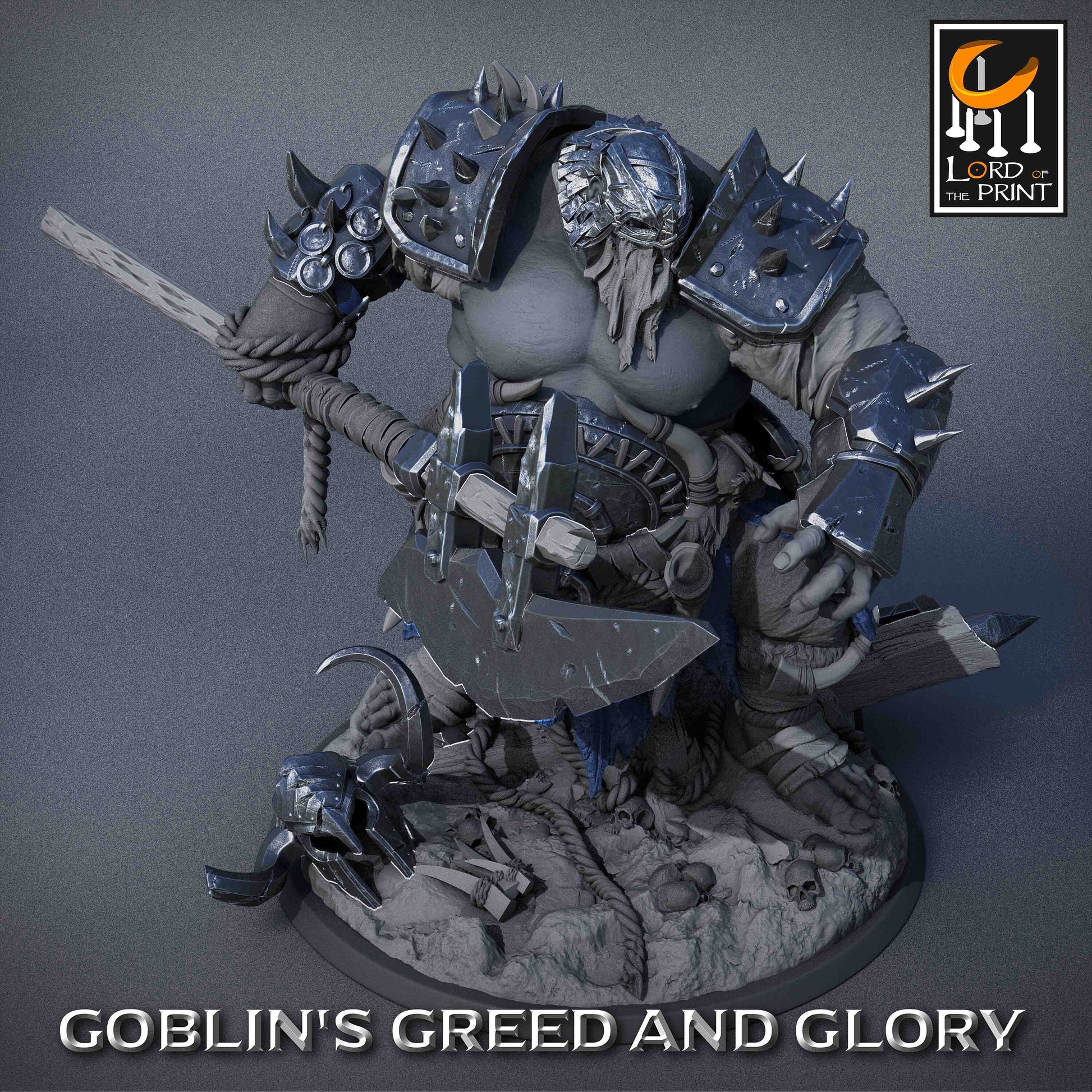 Ogres | RPG Miniature for Dungeons and Dragons|Pathfinder|Tabletop Wargaming | Ogre Miniature | Lord of the Print