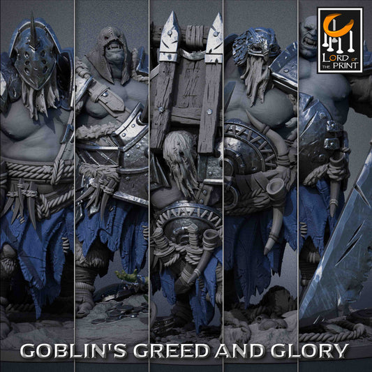 Ogres | RPG Miniature for Dungeons and Dragons|Pathfinder|Tabletop Wargaming | Ogre Miniature | Lord of the Print