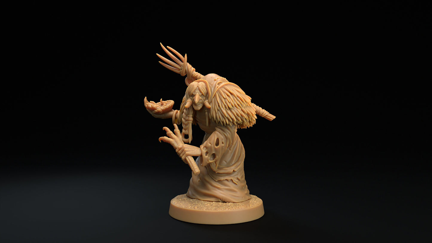Swamp Hags | RPG Miniature for Dungeons and Dragons|Pathfinder|Tabletop Wargaming | Fey Miniature | Dragon Trappers Lodge