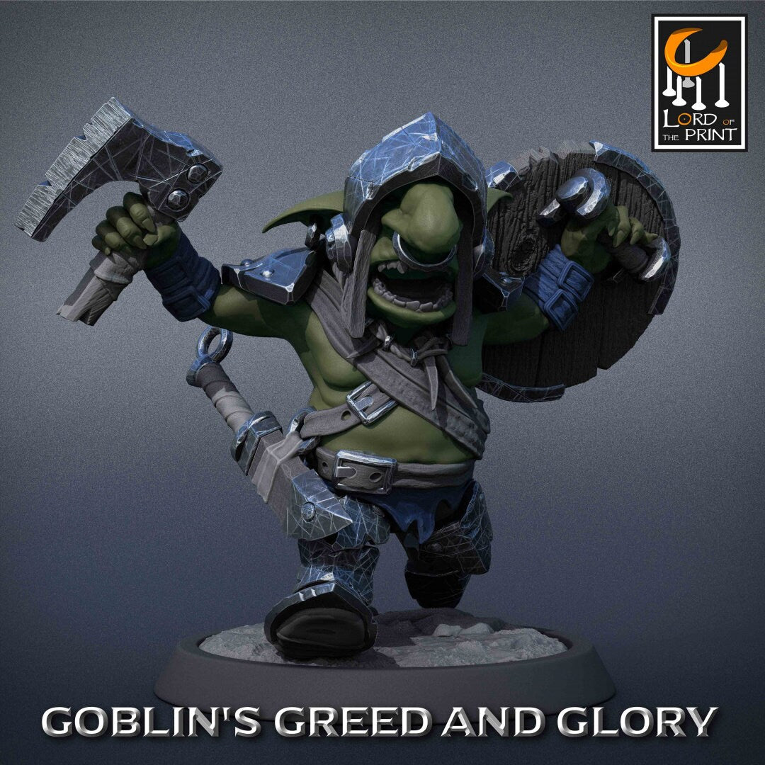 Goblin Warriors | RPG Miniature for Dungeons and Dragons|Pathfinder|Tabletop Wargaming | Goblin Miniature | Lord of the Print
