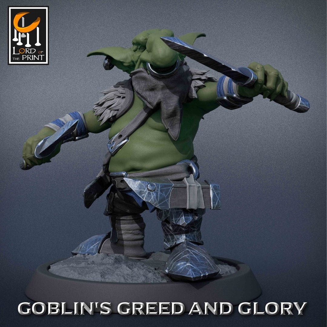 Goblin Rogues | RPG Miniature for Dungeons and Dragons|Pathfinder|Tabletop Wargaming | Goblin Miniature | Lord of the Print