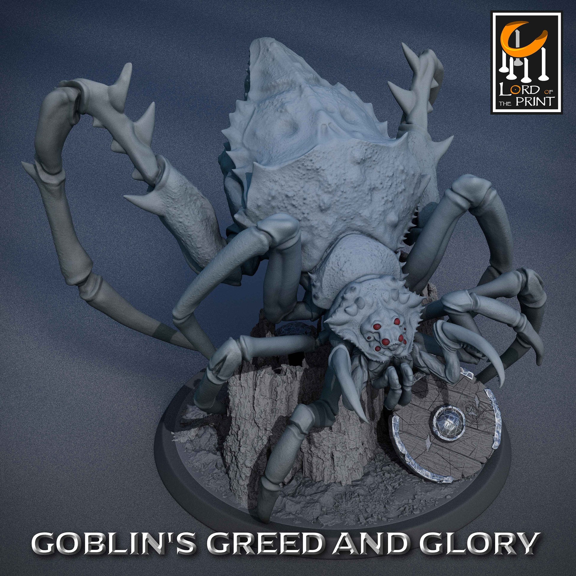 Goblin Spider Riders A | RPG Miniature for Dungeons and Dragons|Pathfinder|Tabletop Wargaming | Goblin Miniature | Lord of the Print