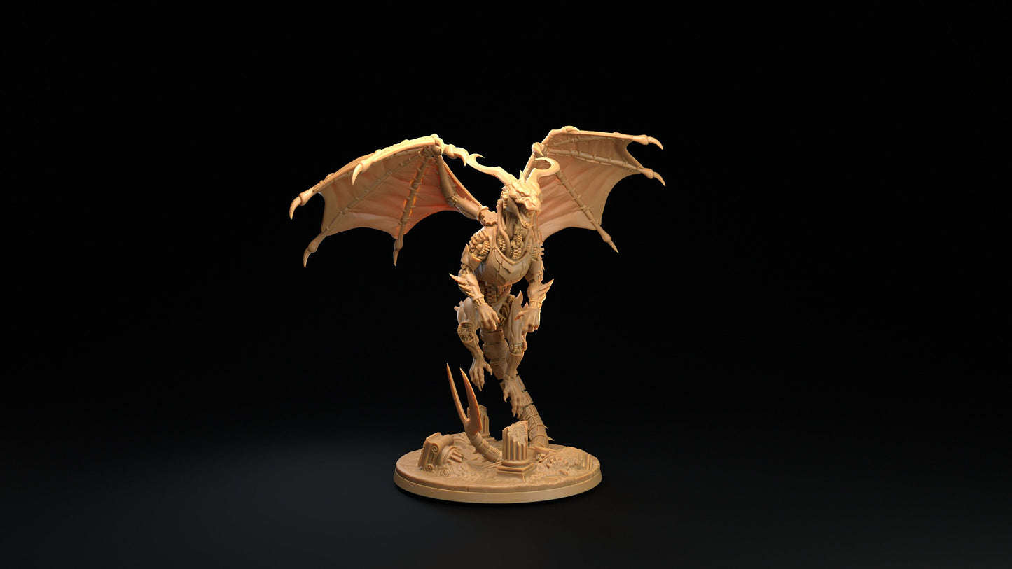 Draco Inevitis | RPG Miniature for Dungeons and Dragons|Pathfinder|Tabletop Wargaming | Dragon Miniature | Dragon Trappers Lodge
