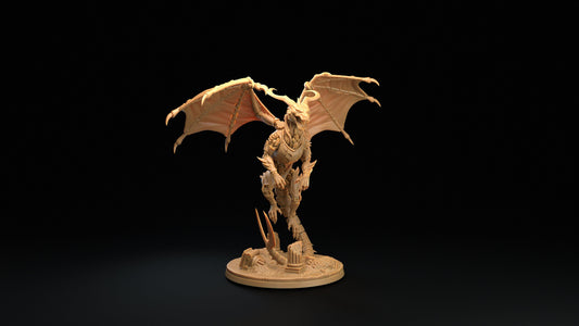 Draco Inevitis | RPG Miniature for Dungeons and Dragons|Pathfinder|Tabletop Wargaming | Dragon Miniature | Dragon Trappers Lodge